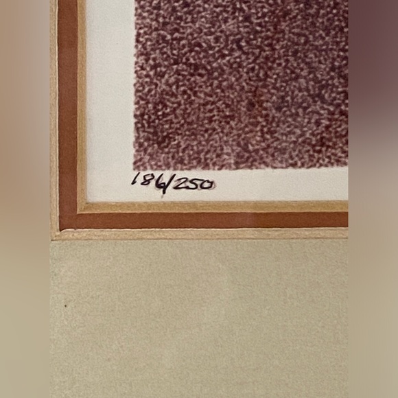 Signed Ltd Edition Jerry “Dotman” Norris 186/250 “Days End” Pointillism - Picture 5 of 8